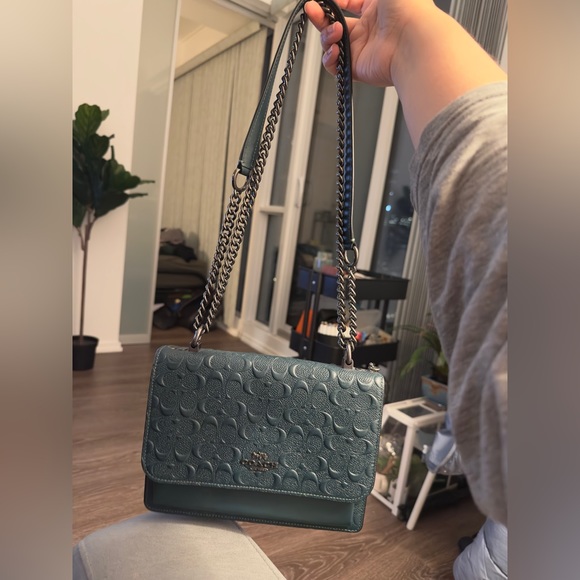 Coach Klare Signature Crossbody/Shoulder bag in Forest Green - Picture 4 of 7